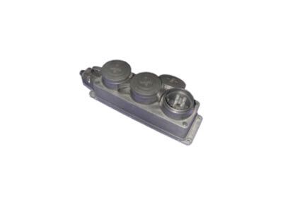 Розетка тройная переносная 2P+E 1х16А каучук IP44 - 31.01.308.0300 Tplast