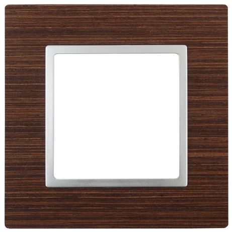 Рамка для розеток и выключателей венге дерево ЭРА Elegance 14-5301-10 - Б0034569