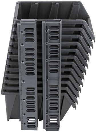 Набор лотков для крепежа (12шт 225х125х125мм+6шт планок) черн. MOS 65702М