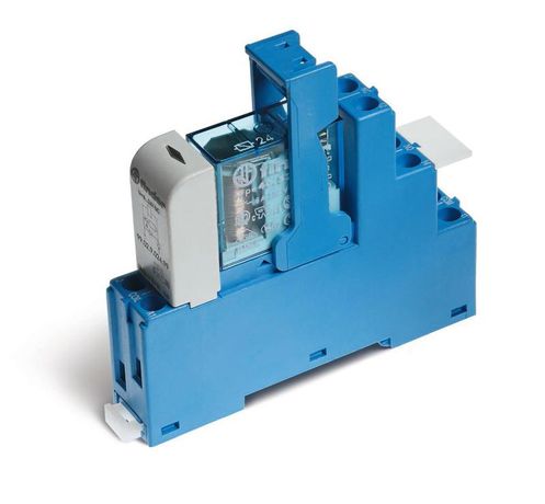 Интерфейсные модули реле с клипсой-держателем, Светодиод, Контакты AgNi, 2CO 8A, 48VAC - 485280480060SMA FINDER 48.52.8.048.0060SMA