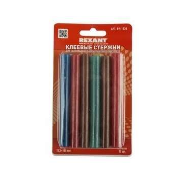 Стержень клеевой d11.3мм L100мм цветной (блист.12шт) Rexant 09-1230 MEET