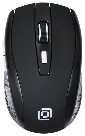 Мышь 455MW черн. оптическая 1600dpi беспроводная USB 5but TM-8100 BLACK RUBBER ОКЛИК 945818