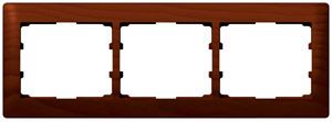Рамка 3-м Galea Life горизонт. вишня Leg 771973 Legrand