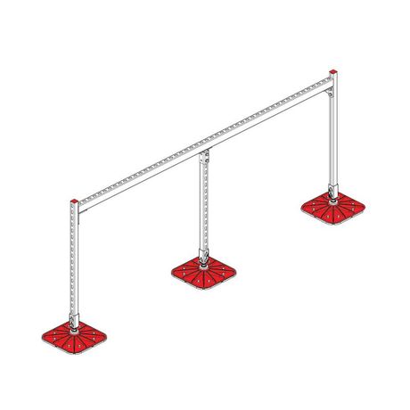 Конструкция опорная для горизонт. прямоугольн. воздуховодов и метал. лотков кабеленесущих систем TECHNORAPTOR FOOT 2500х1000 KM-TR-F-SSHRAD-2500-1000 КМ TR0091 КМ-Профиль