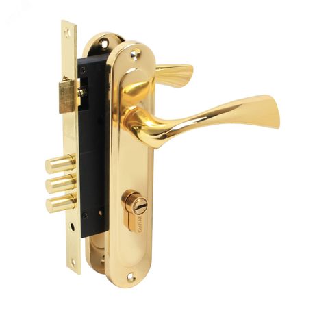 Замок врезной БУЛАТ ЗВ4-3.70.03.05 НОМОС золото 5 перф.кл. с/руч - 13970 ПТК