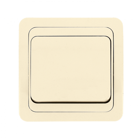 Лондон Выключатель 1-клавишный 10А бежевый PROxima | EEV10-021-20 EKF