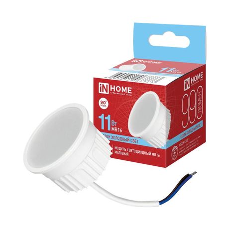 Модуль светодиодный LED-MD MR16M 11Вт 6500К 990лм 230В матов. рассеиватель N HOME 4690612067773 IN IN HOME арт. 4690612067773