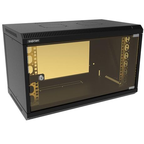 Шкаф телекоммуникационный настенный ТВЛ-6U-600-350-СР-9005 SUPRLAN 05-1060-B Net.on