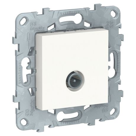 Механизм розетки TV UNICA NEW проходная бел. SchE NU546318 Schneider Electric