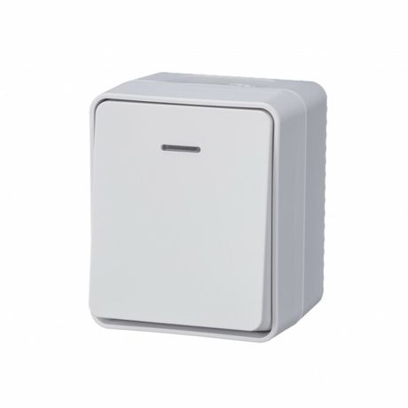 Выключатель 1-кл. ОП AtlasDesign PROFI IP54 10AX с подсветкой бел. SE ATN540113 APC