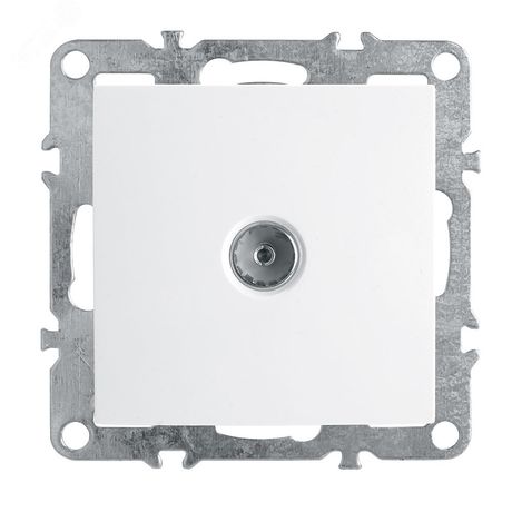 Розетка телевизионная (механизм), 75 Ом, 5-862МГц, серия Эрна, белый, Stekker - PST00-9108-01 39315 FERON