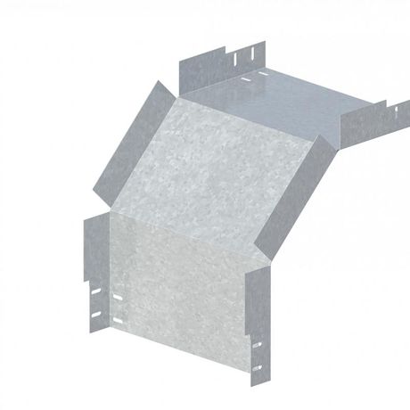 Лоток угловой вертикальный вниз 500х80 сталь 0.7мм ЛМс-90Н цУТ2.5 СОЭМИ Н0122330517