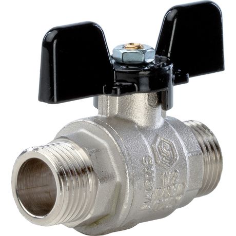 Кран шаровой 1/2' НН ручка бабочка - RG008Q0M4ALB7B STOUT SVB-0006-000015