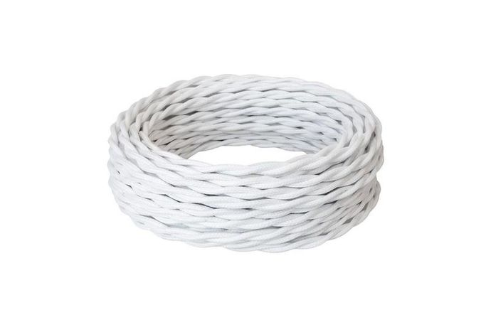 Провод ретро 2х2.5 бел. (уп.20м) RetroElectro 2254731
