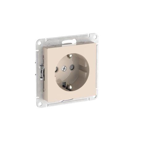 Розетка AtlasDesign 16А с заземл. защ. шторки быстрозажим. клем. механизм беж. SE ATN000245S APC