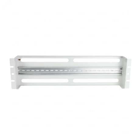 Панель с DIN-рейкой NTSS (ВРУ), передней крышкой, крепление 19 3U, серый RAL 7035 - УТ000067379 NTSS-VRU3U