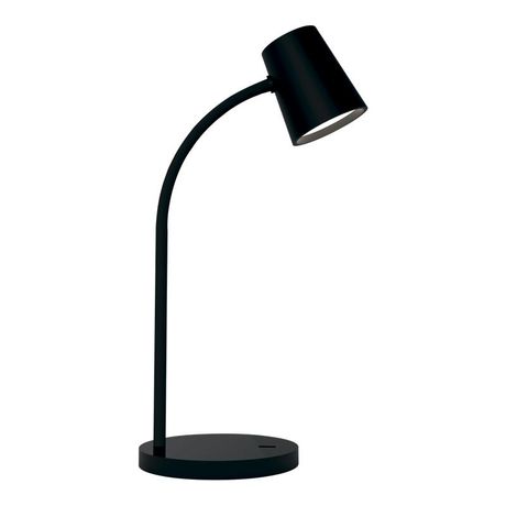 Светильник светодиодный настольный 8 Вт 600 лм 4000К AC 220 В Черный IP20 Пластик гибкая стойка сенсорное управление яркости освещения Qplus - GT6032 Gauss