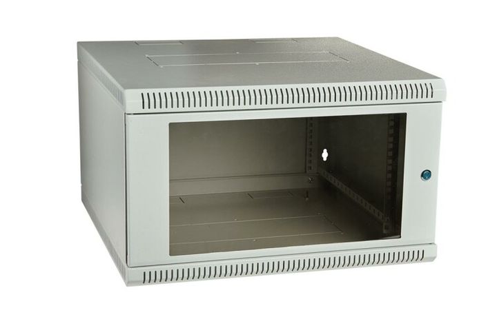 Шкаф телекоммуникационный настенный разборный 19”,9U(600x350), ШТ-НСр-9U-600-350-С дверь стекло ССД | 130411-00554 СВЯЗЬСТРОЙДЕТАЛЬ