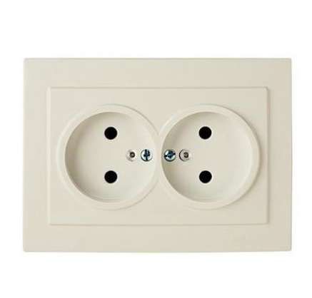 Розетка 2-м СП Пилот без заземл. бел. БЕЛТИЗ RS16-237-Б Bylectrica