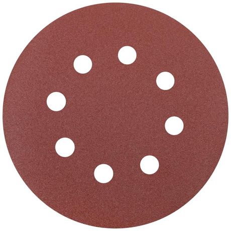 Круг шлифовальный с отверстиями (липучка) 125мм Р 150 алюм./оксидные (уп.5шт) КУРС 39787