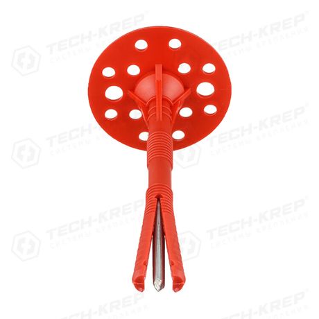 Дюбель для теплоизоляции с термоголовкой 10х140 (25 шт) - пакет ( 0,823 кг) | 124475 Tech-KREP