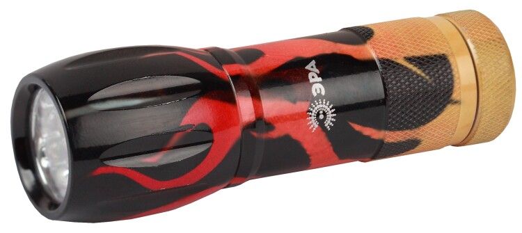 Фонарь универсальный KD9F 9xLED, алюм (пламя), 3хАAА, бл (24/144/1728) | C0044769 ЭРА