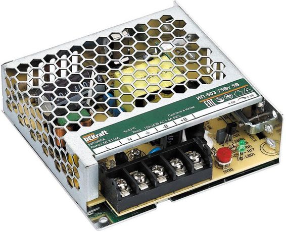 Импульсный источник питания 75Вт 5В 14А ИП-503 | 52010DEK DEKraft APC