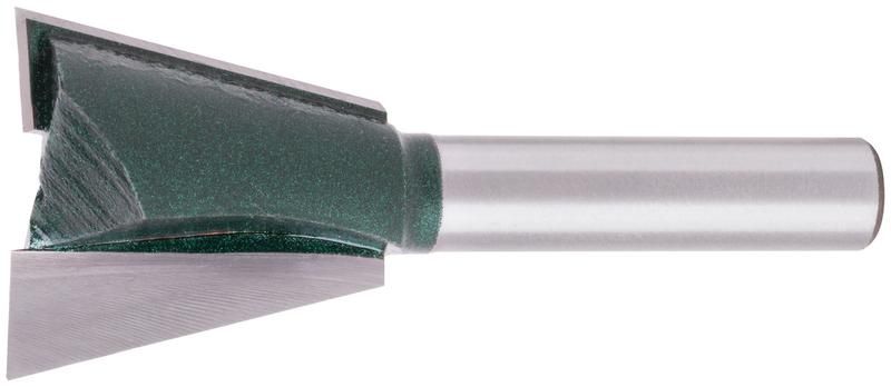 Фреза пазовая Ласточкин хвост, хвостовик - 8мм, D 25мм, H а° 14° 3608-082525 РОС