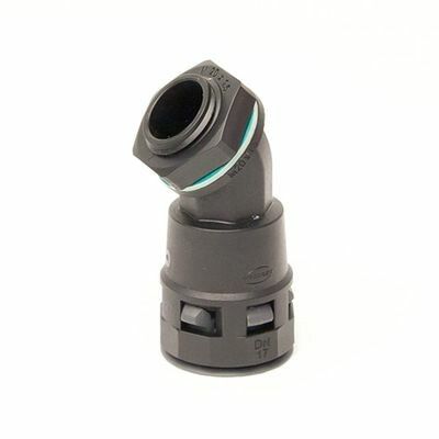 Монтажный комплект муфта 45 грд. труба-коробка DN 17 мм, М20х1,5, полиамид, цвет черный | PACL17M20N DKC ДКС