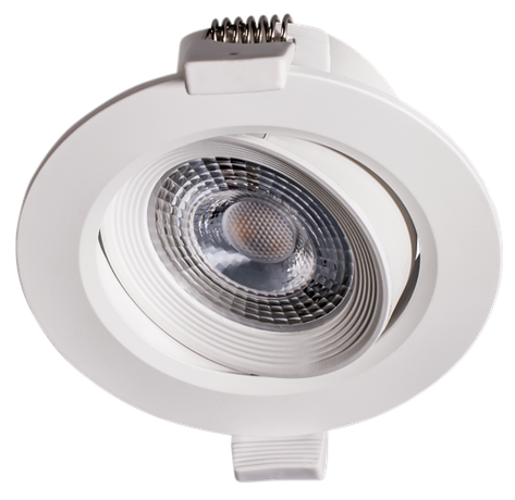 Светильник светодиодный Downlight встраиваемый поворотный PSP-R 9044 7W White 3000K 38° круг/поворот IP40 белый | .5022836 Jazzway