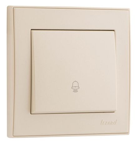 Кнопка звонка Rain жемчуж./бел. перламутр. LEZARD 703-3030-103