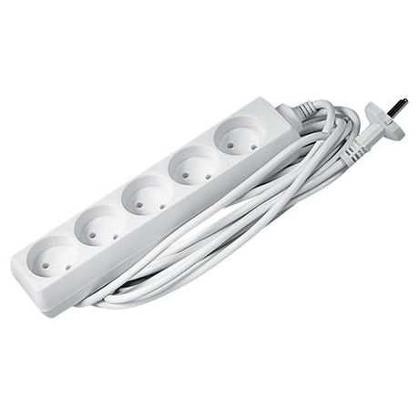 Удлинитель 5х5м 16А IP20 EX-05-500 3.5кВт ПВС 2х1 JazzWay 5004481 .4895205004481