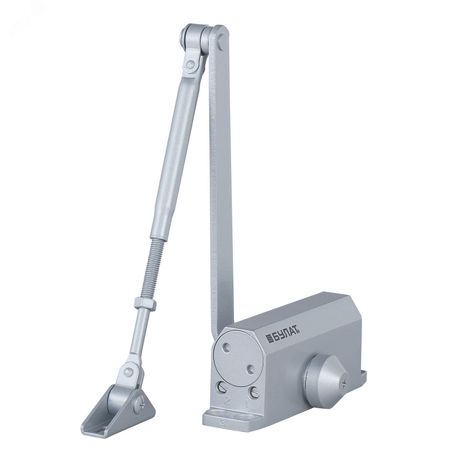 Доводчик дверной БУЛАТ ARCTIC ДД 501/3 A-S (25-85 кг) серебро, морозостойкий - 15367 ПТК