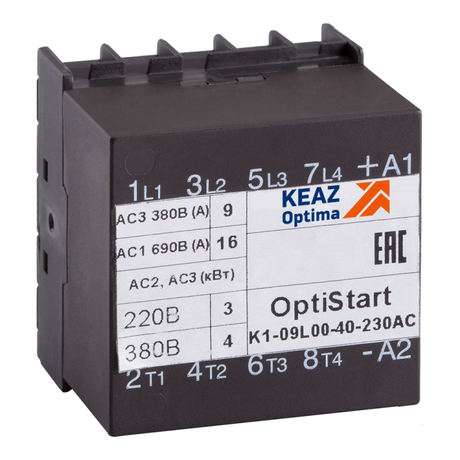 Мини-контактор OptiStart K1-09L00-40-24AC-VS - 117115 КЭАЗ