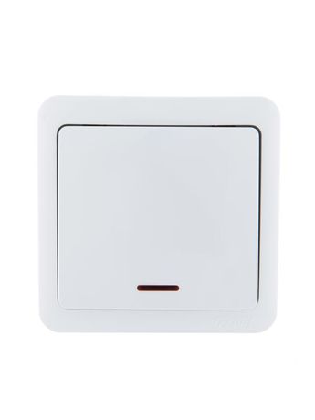 Выключатель 1-кл. 1п ОП Viola 10А IP20 с подсветкой бел. LEZARD 751-0200-111