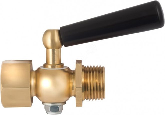 Кран трехходовой для манометра М20х1.5 ВН с фторопластовой прокладкой и натяжной гайкой - 00000006785 РОСМА