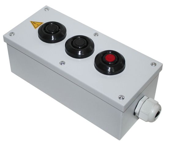 Пост кнопочный ПКУ-15-21.131-54У2 (2хКЕ081/2(1з+1р) черн.+1хКЕ081/2(1з+1р) красн.+PG-19) управления Электротехник ET008511