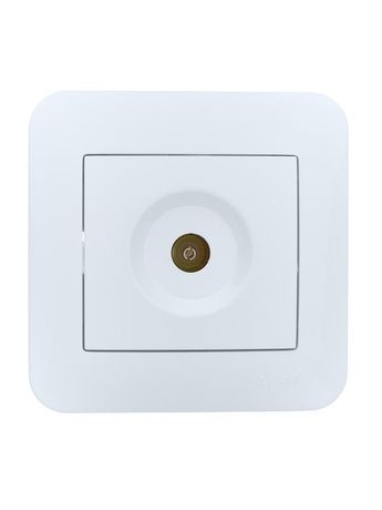 Розетка телевизионная проходная TV СП ASTI IP20 в сборе бел. LEZARD 7081-0202-129