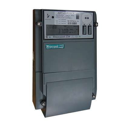 Счетчик Меркурий 234 ART-01 PO 3ф 5-60А класс точн. 1.0/2.0 многотариф. оптопорт RS-485 ЖКИ Моск. вр. Инкотекс М0000006050