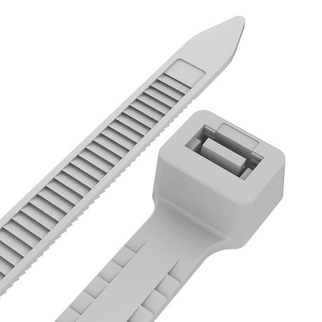 Хомут кабельный 7.5х200 тройной замок нейл. бел. (уп.100шт) Rexant 67-0202 MEET