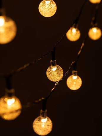 Гирлянда садовая Атмосфера на солнечной батарее 7,8 м (длина рабочей части 5,8 метров) 2 режима 30 LED ERASF23-20 ЭРА - Б0062369