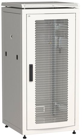 Шкаф сетевой 19" LINEA N 24U 600х600 мм перфорированная передняя дверь серый | LN35-24U66-P ITK IEK