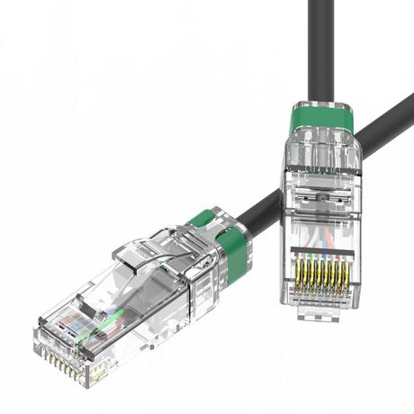 Патч-корд неэкранированный SLIM CAT6A U/UTP 4х2, 28 AWG, LSZH, чёрный, 3м - RN6AUU4530BK-28 ДКС