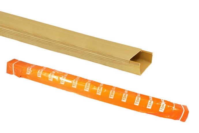 Кабель-канал 20х10 желтая сосна 3D (100м) | SQ0402-0604 TDM