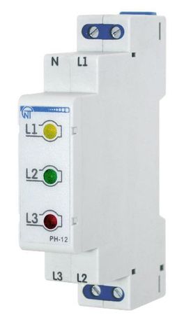 Индикатор фаз РН-12 380В светодиодный 3ф (без индикации значения напряжения) НовАтек-Электро 342560012