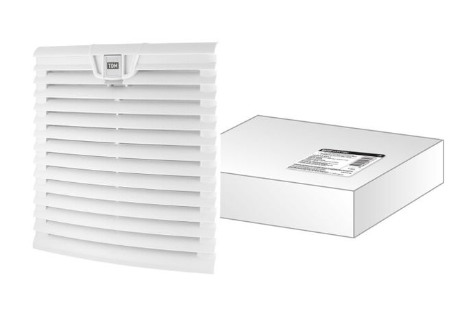 Вентиляционная решетка с фильтром для вентилятора ВФУ SQ0832-0113 (255 мм) | SQ0832-0118 TDM