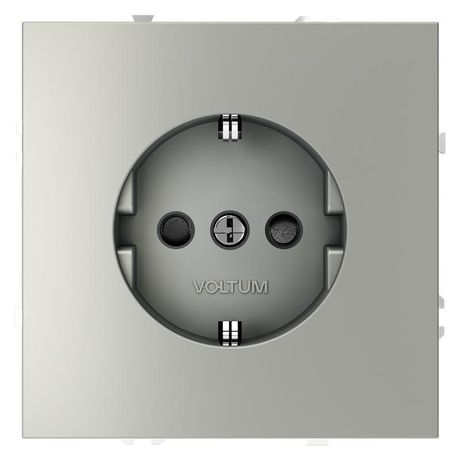 Розетка 1-м СП S70 16А с заземл. защ. шторки механизм сталь Voltum VLS040205 Voltum арт. VLS040205