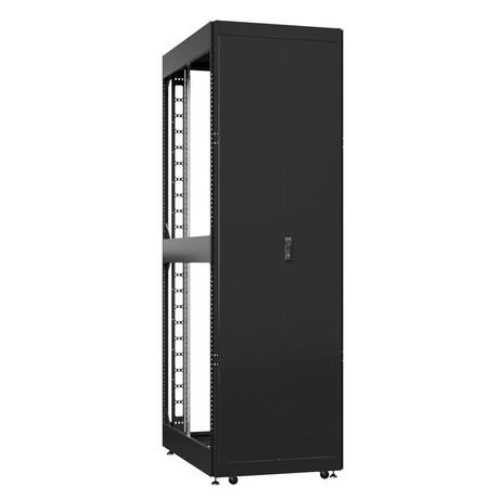 Шкаф серверный 52U 800х1000 передняя дверь: двустворчатая глухой металл IP51. задняя без. боковые панели: цвет: черный RAL9005 - EX 8052.9500 SYSMATRIX