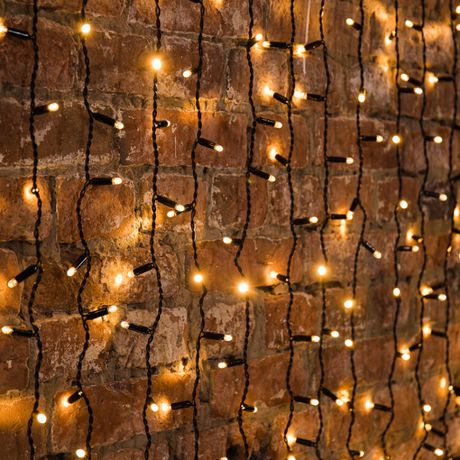 Гирлянда светодиодная Дождь 2х6 м, постоянное свечение, черный провод, 230 В, диоды ТЕПЛЫЙ БЕЛЫЙ | 235-376 NEON-NIGHT