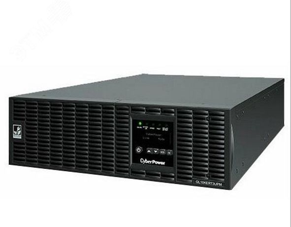 Источник бесперебойного питания Online OL10KERT3UPM 10000В.А/10000Вт USB/RS-232/Dry/EPO/SNMPslot/RJ11/45/ВБМ (4 IEC С13 4 C19 1 клеммн. колодка) CyberPower 1000449201